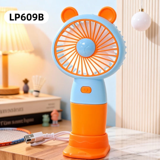 Unisex Minipöytätuuletin Ladattava USB-toiminnolla ja LED-tunnelmavalolla 11