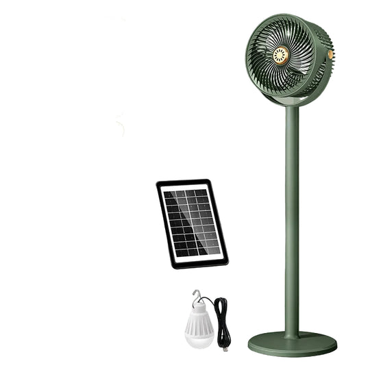 Unisex Monitoiminen Aurinkovoimalla Toimiva Seisontatuuletin LED-valolla 0
