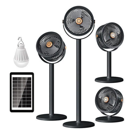 Unisex Monitoiminen Aurinkovoimalla Toimiva Seisontatuuletin LED-valolla 1