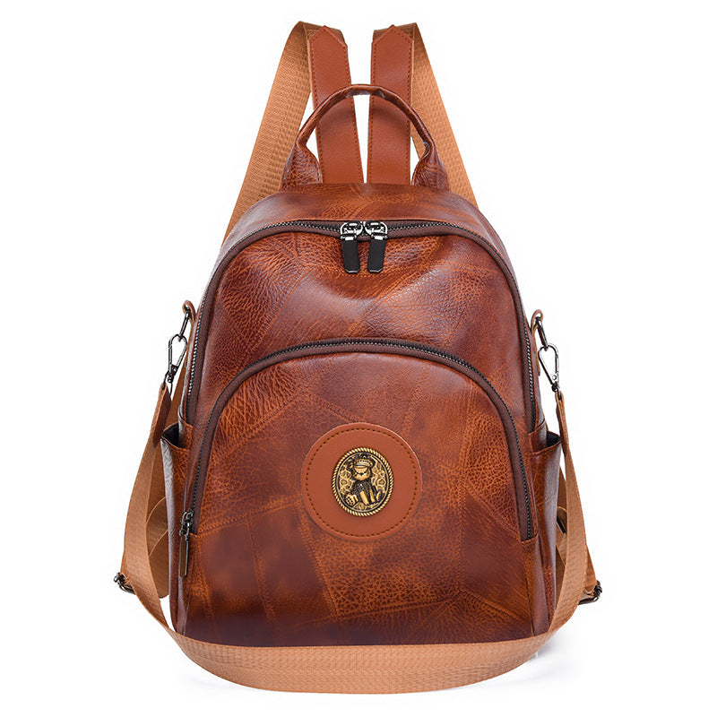 Unisex Nahkareppu Vintage-tyylillä 0