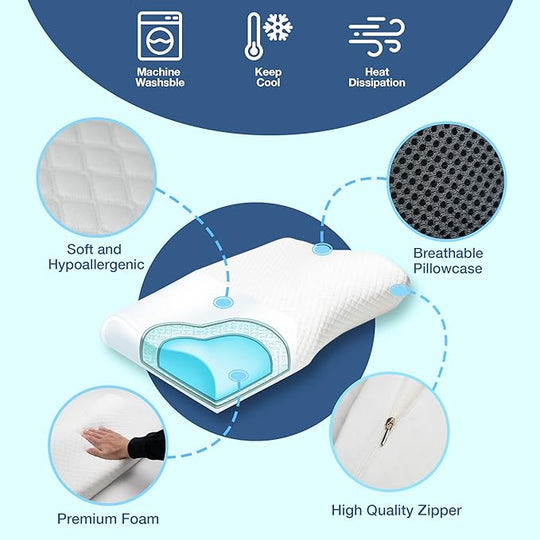 Unisex Ortopedinen Tyyny Ergonomisella Suunnittelulla 3