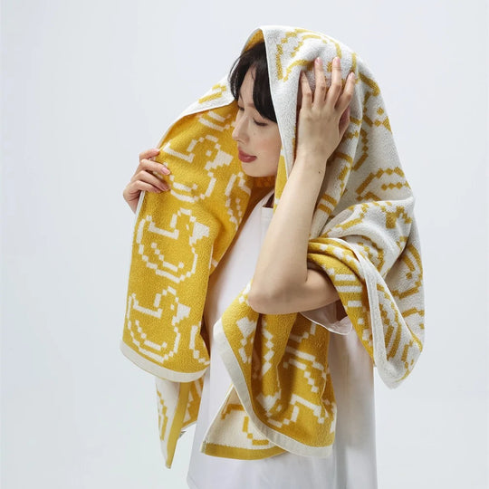 Unisex Peitto Jacquard-kuviolla Pehmeällä Fleecevuorilla 3