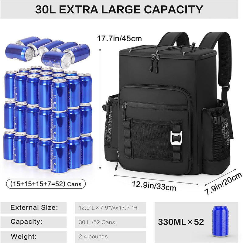 Unisex Picnic Cooler -eristetty reppu ulkoiluun 2