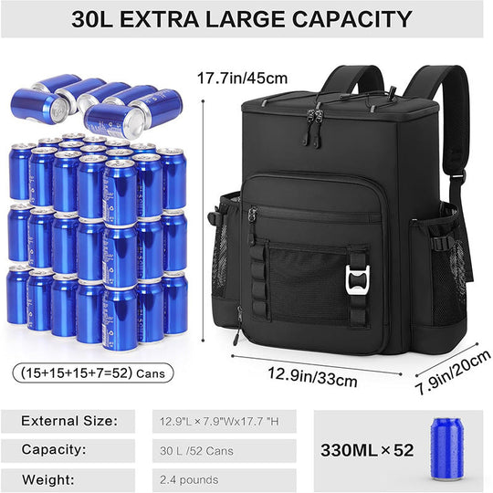 Unisex Picnic Cooler -eristetty reppu ulkoiluun 2