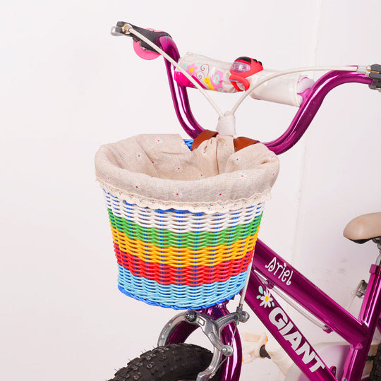 Unisex Polkupyörän Kori Säädettävillä Hihnoilla, Käytännöllinen Etukori Pyöräilyyn 6