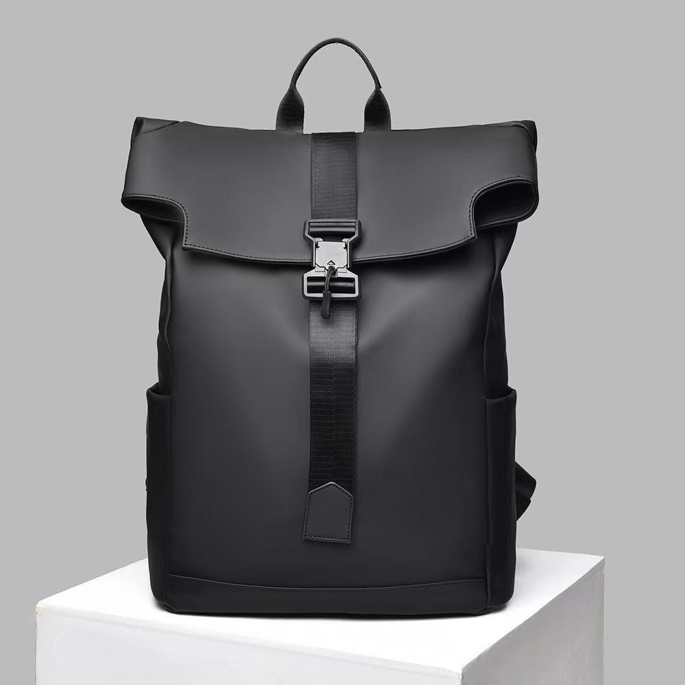 Unisex Rolltop-reppu monipuolisilla lokeroilla ja modernilla designilla 6