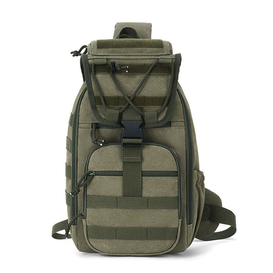 Unisex Sling-reppu Monikäyttöinen Taktinen Design 8