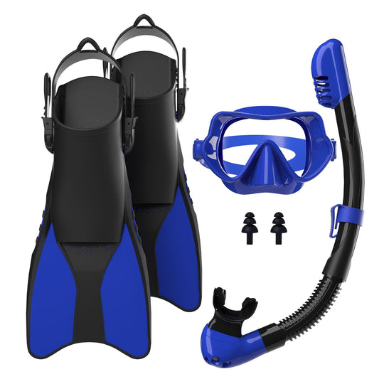 Unisex Snorkkelisarja Ergonomisella Sukellusnaamarilla ja Uimaevillä 6