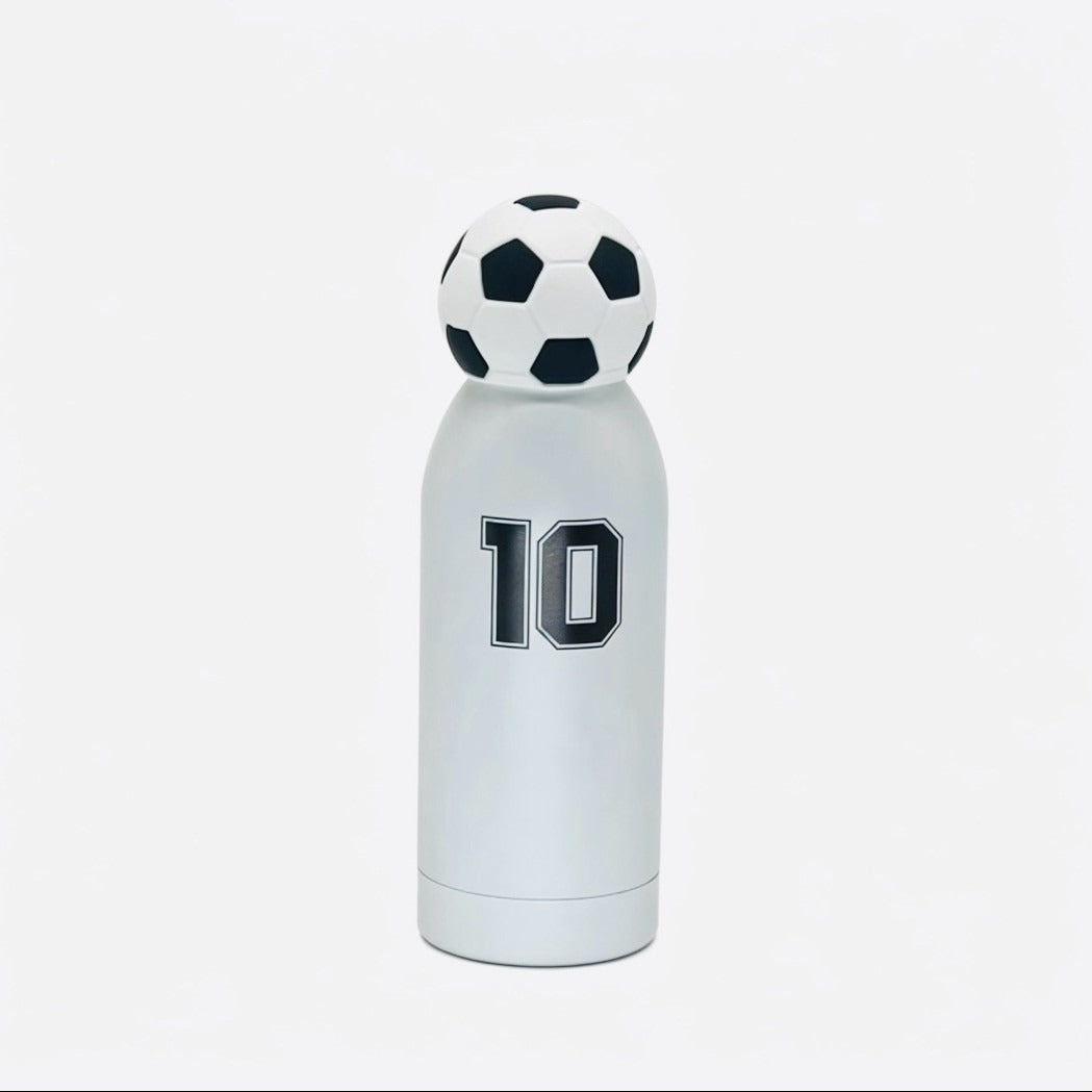 Unisex Sporty Water Bottle With Playful Football Cap 3