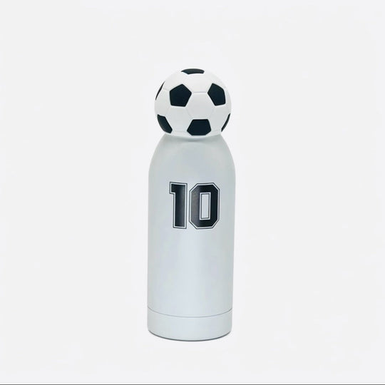 Unisex Sporty Water Bottle With Playful Football Cap 3