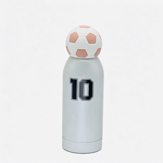 Unisex Sporty Water Bottle With Playful Football Cap 5