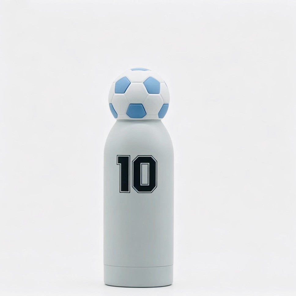 Unisex Sporty Water Bottle With Playful Football Cap 6