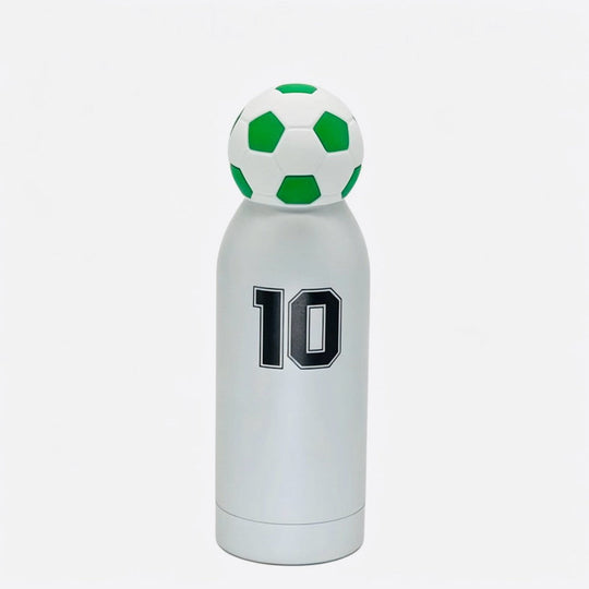 Unisex Sporty Water Bottle With Playful Football Cap 8