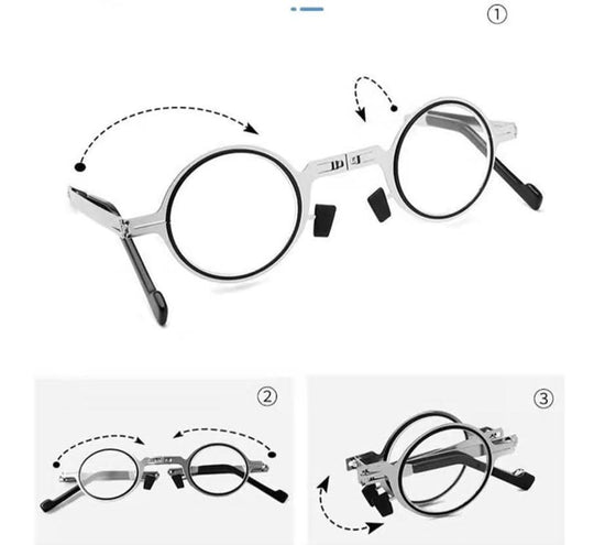 Unisex Taitettavat Lukulasit Kompaktilla Kotelo 5