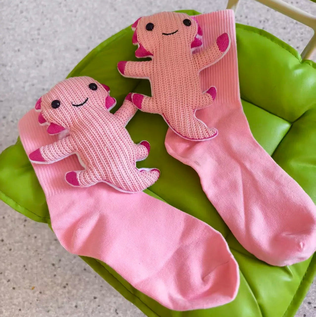 Unisex Talosukat 3D-Eläinkorostuksella Leikkisästi Mukautuva 11