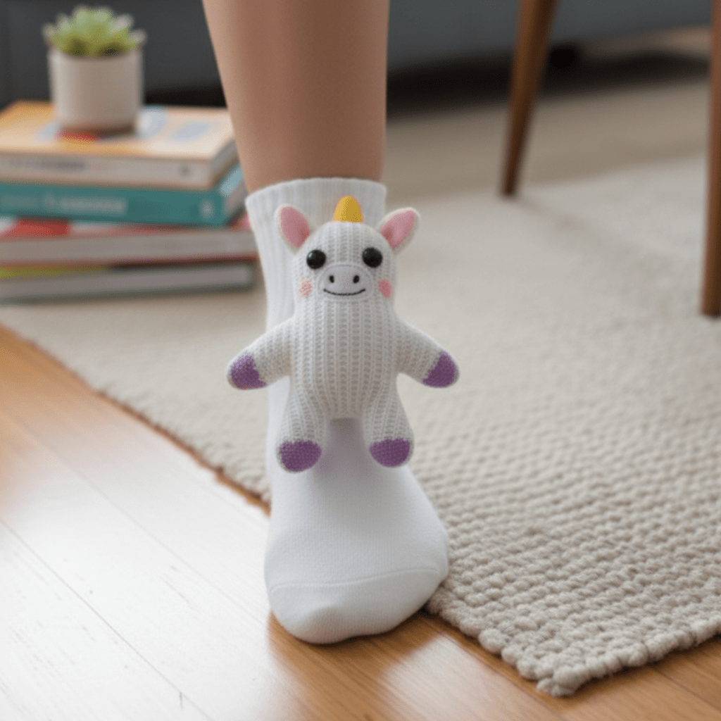 Unisex Talosukat 3D-Eläinkorostuksella Leikkisästi Mukautuva 9