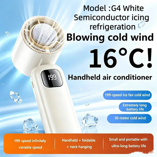 Unisex USB-Ladattava Kaulatuuletin Säädettävällä Tuulennopeudella LED-Näytöllä 13