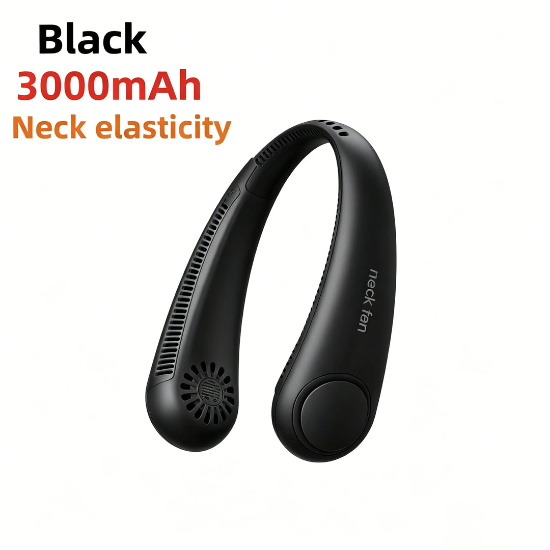Unisex USB-Ladattava Kaulatuuletin Säädettävällä Tuulennopeudella LED-Näytöllä 18