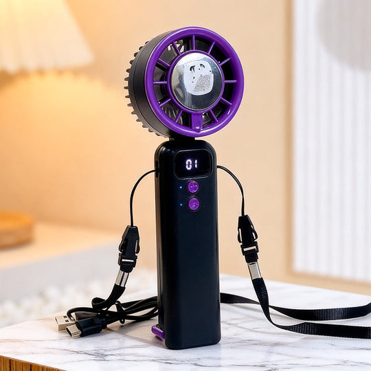 Unisex USB-kannettava käsituuletin sumutoiminnolla 7
