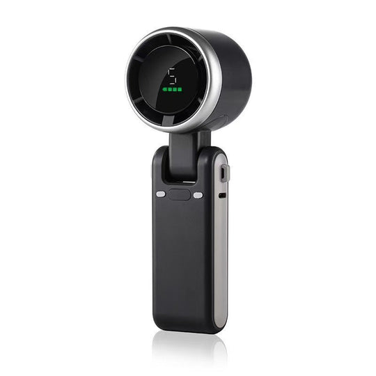 Unisex USB-ladattava kompakti kannettava tuuletin digitaalisella nopeusnäytöllä 1