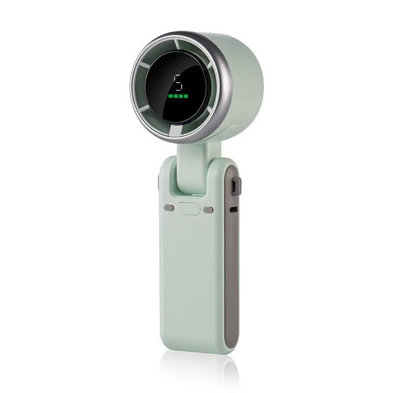 Unisex USB-ladattava kompakti kannettava tuuletin digitaalisella nopeusnäytöllä 2