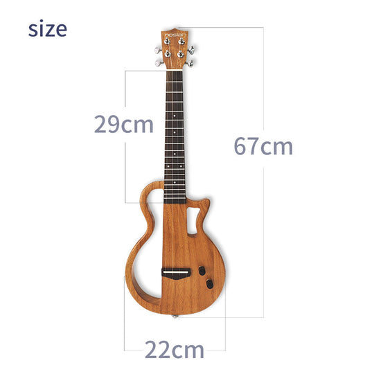 Unisex Ukulele Akustinen Sähköukulele Sisäänrakennetulla Pickupilla 3