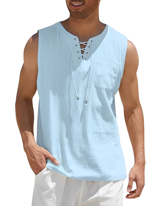 Miesten Tanktop Yksinkertainen Hengittävä Puuvilla 4
