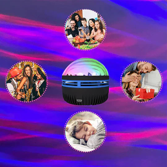 Valo- ja tähtiprojektori Revontuli-ilmiö 2