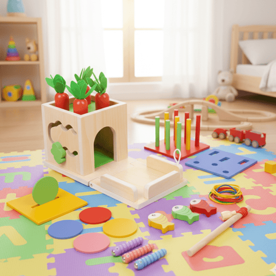 Vauvojen Oppimislelu ActivityCube Montessorin Inspiroimana 0