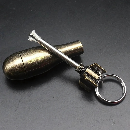 Vedenpitävä Flint Fire Starter Avaimenperä 0