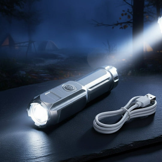 Vedenpitävä Taskulamppu 100000 Lumenia Monipuolisilla Valotiloilla 8