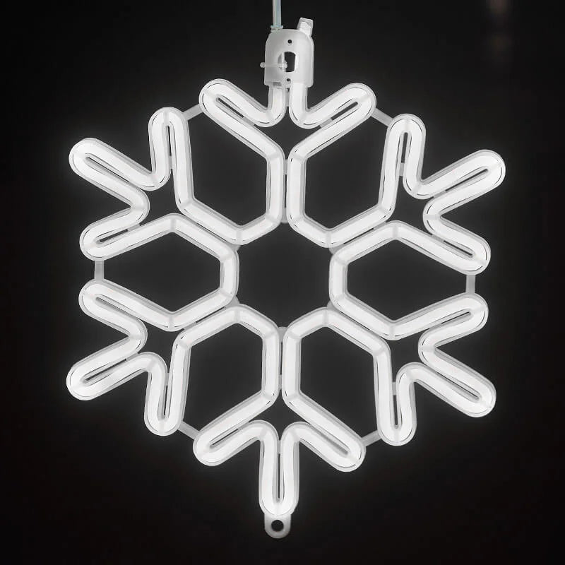 Vedenpitävät LED-lumihiutalevalot Talvikoristeisiin 4