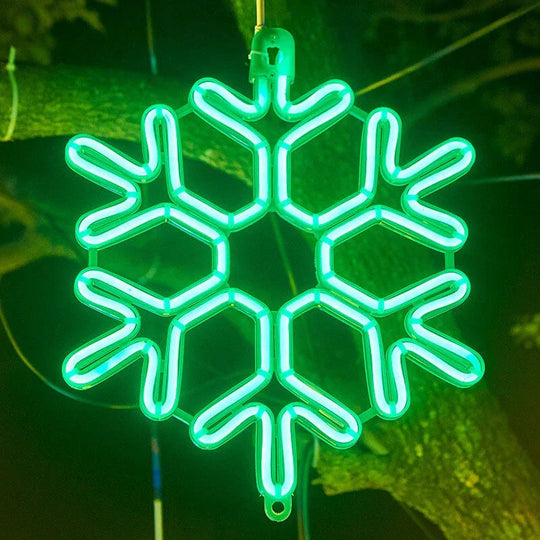 Vedenpitävät LED-lumihiutalevalot Talvikoristeisiin 6