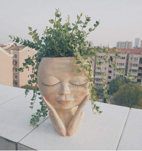 Viehättävä Kasvoruukku Interaktiiviseen Sisustukseen 5