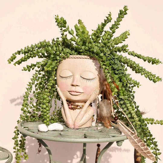 Viehättävä Kasvoruukku Interaktiiviseen Sisustukseen 7