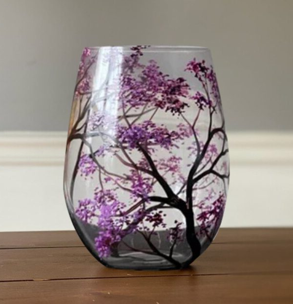Viinilasit Four Seasons Tree -taideteos 5