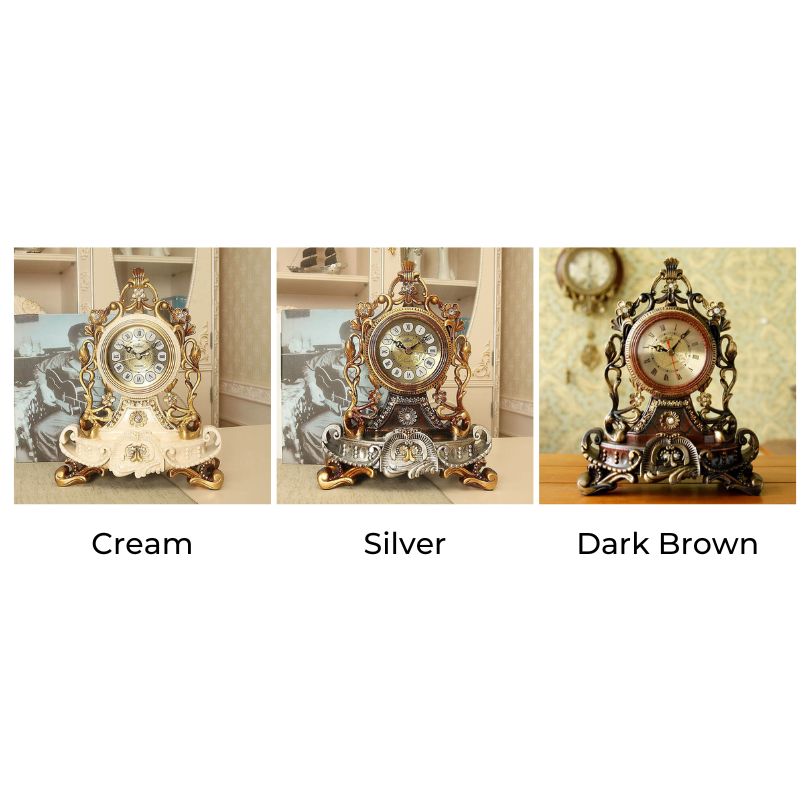 Viktoriaaninen Pöytäkello Taiteellinen Muotoilu 6