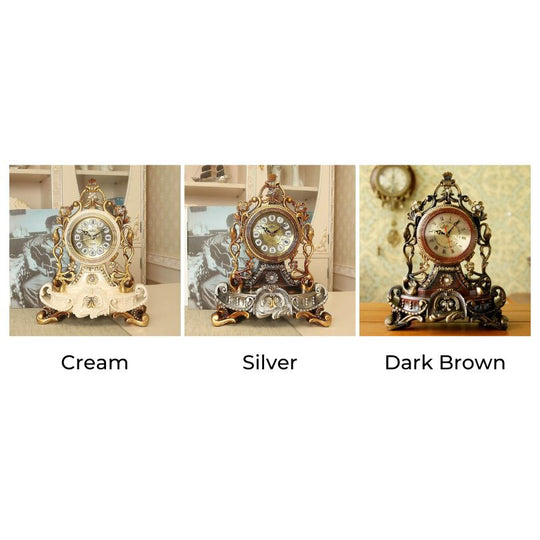 Viktoriaaninen Pöytäkello Taiteellinen Muotoilu 6