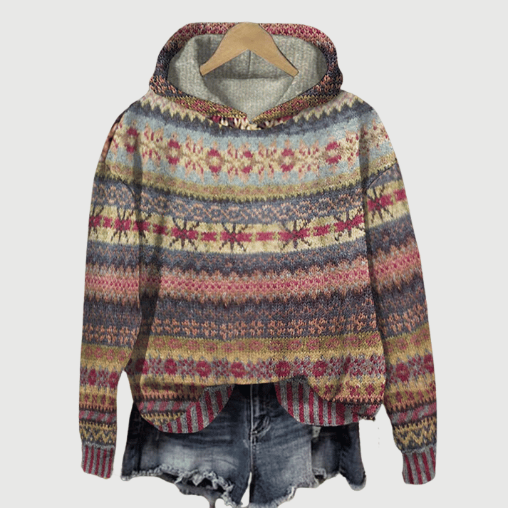 Naisten Huppari Moderni Fleece Puuvilla 1