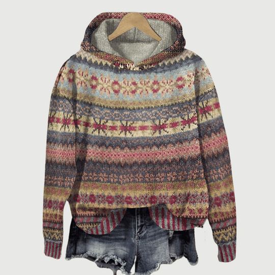 Naisten Huppari Moderni Fleece Puuvilla 1