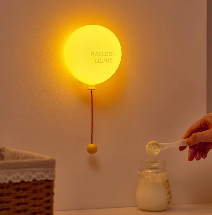 Yölamppu Pehmeä Glow Ilmapallo Minimalistinen Muotoilu 2