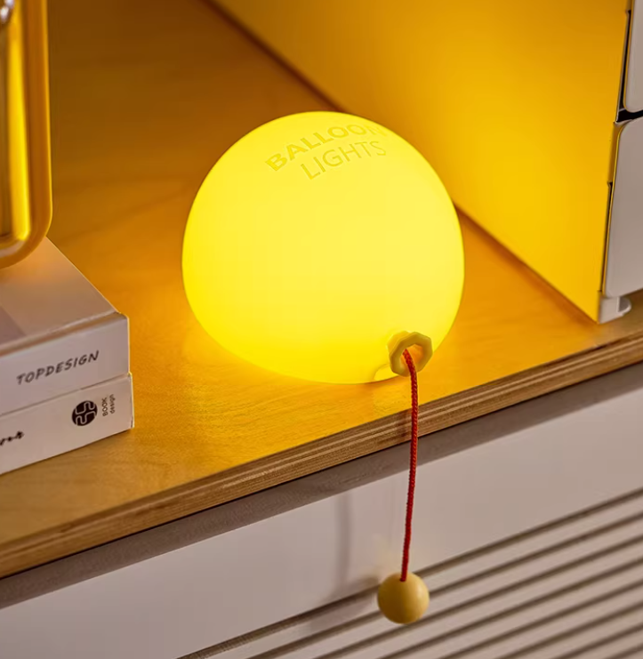 Yölamppu Pehmeä Glow Ilmapallo Minimalistinen Muotoilu 3