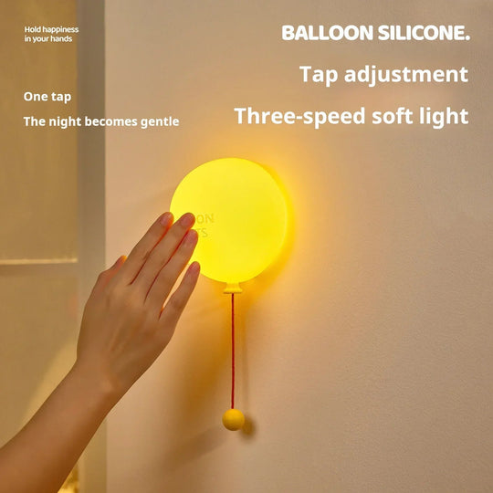 Yölamppu Pehmeä Glow Ilmapallo Minimalistinen Muotoilu 4