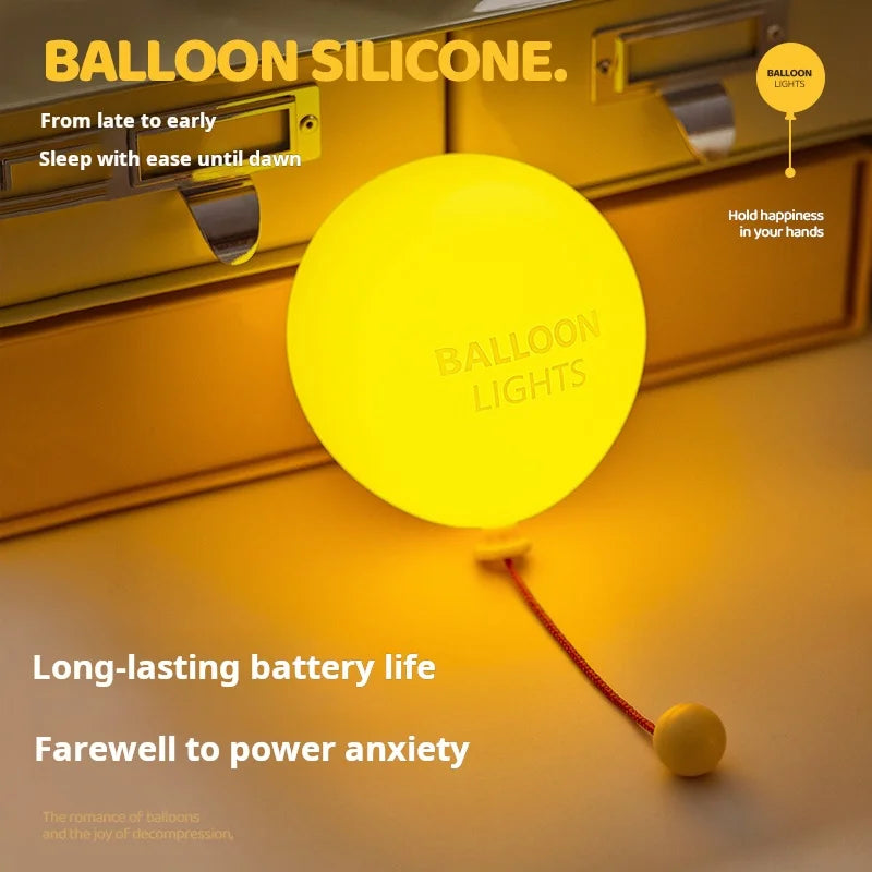 Yölamppu Pehmeä Glow Ilmapallo Minimalistinen Muotoilu 6
