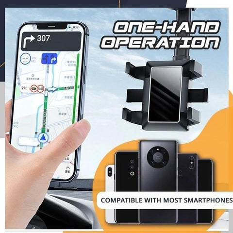Puhelinpidike 360° Kierto Säädettävä Kulma Muovi ja Metalli-3