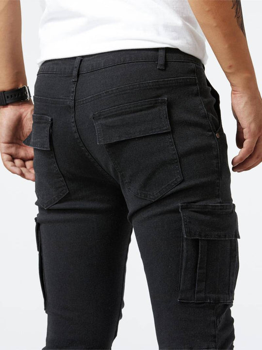 Miesten Lajihousut Moderni Slim Fit Korkealaatuinen Puuvilla Elastaani-5