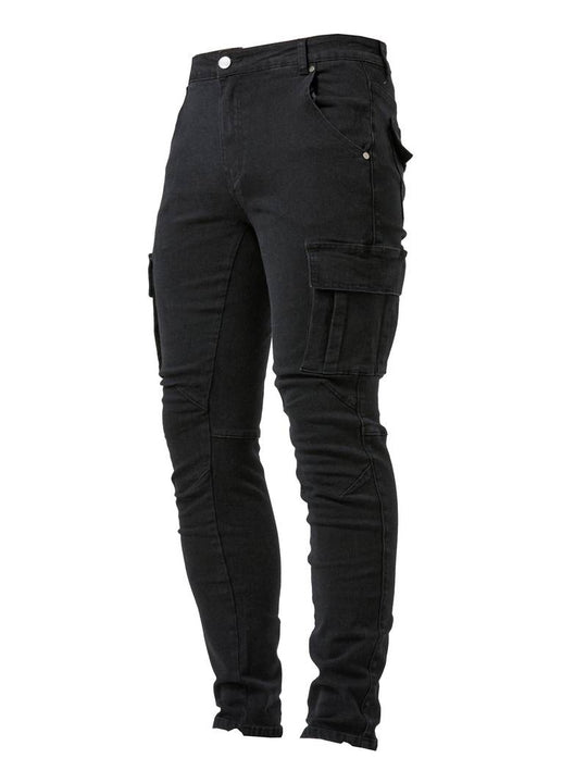 Variant image for Miesten Lajihousut Moderni Slim Fit Korkealaatuinen Puuvilla Elastaani-1
