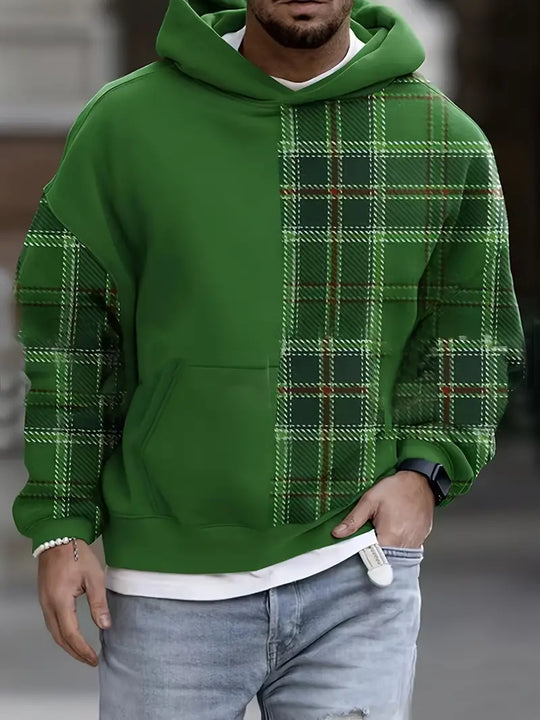 Variant image for Miesten Huppari Ruudullinen Rento 100% Puuvilla-1