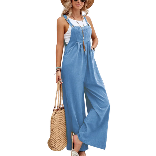 Naisten leveä jalka Baggy Bib Jumpsuit