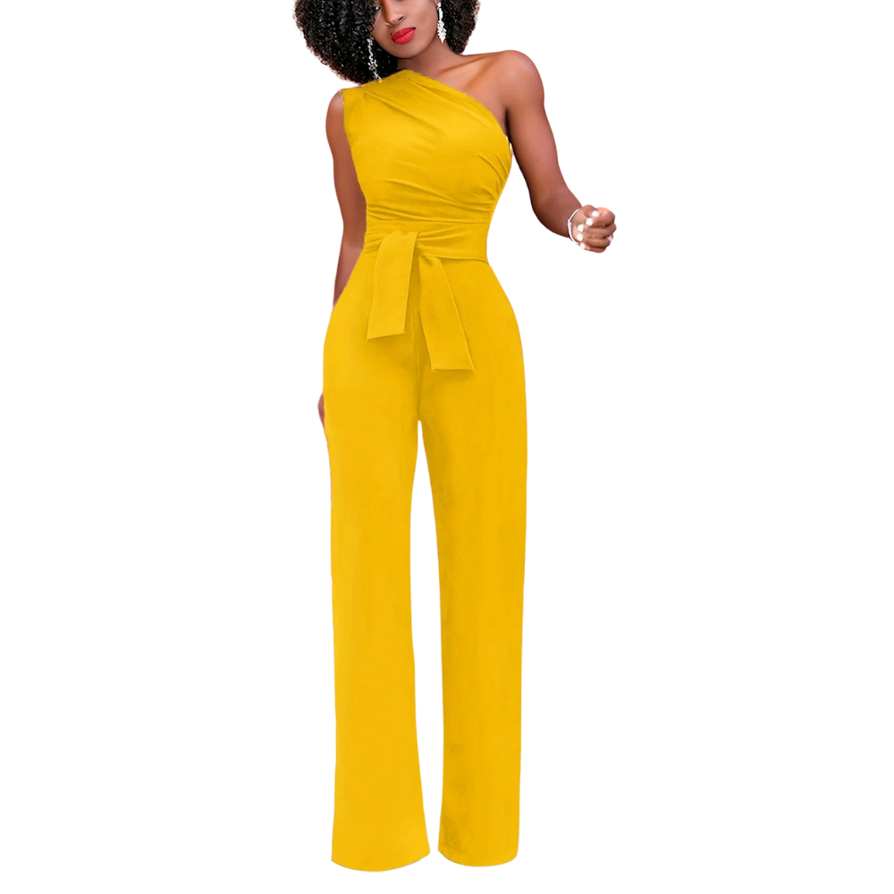Yksi olkapää Bodycon Jumpsuit